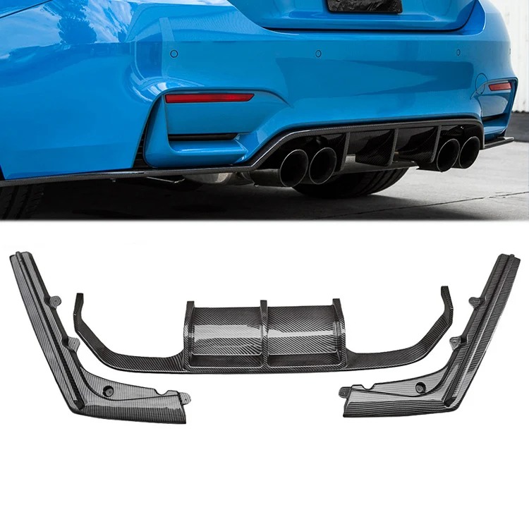 Hot Seller MP Style Carbon Fiber Rear Bumper Diffuser Spoiler for M3 M4 F80 F82 F83 2014-2019 Rear Diffuser